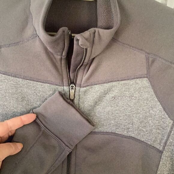 Patagonia Stretch Velocity Full Zip Polartek Jacket Men’s Medium Gray - Picture 6 of 11